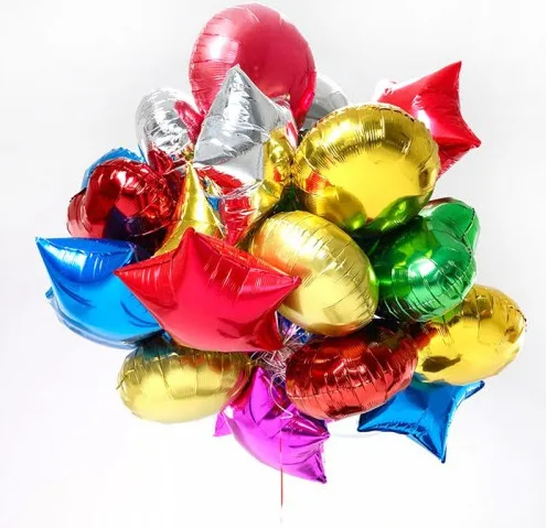 Шарик фольгированный (круги, звезды, сердце) 295 руб.