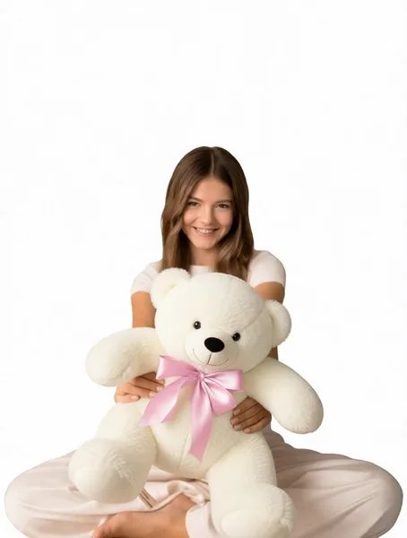 Мишка ТОФФИ белый (50-65 см)