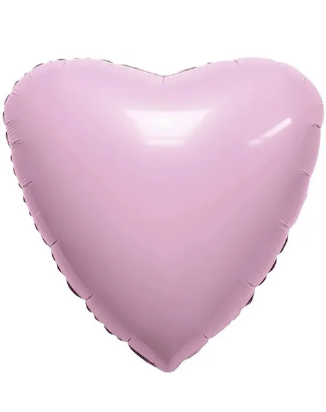 Шар фольгированный "Сердце" (нежно-розовый)